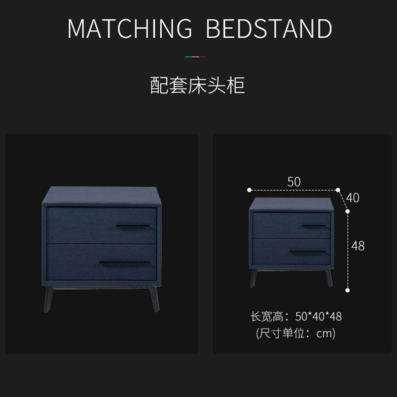 现代轻奢布艺床可拆洗1.8大户型主卧双人床 北欧简约布衣床高箱床